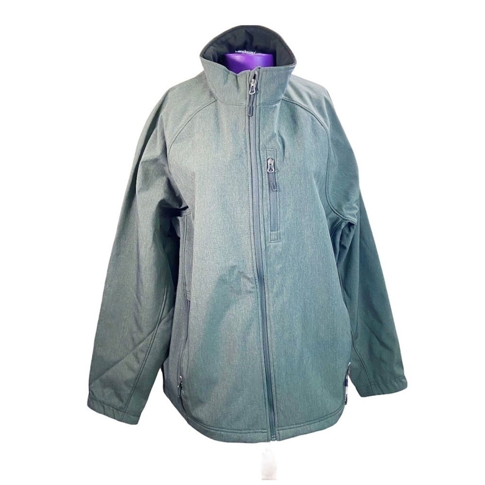 Landway Matrix grey three layer full-zip soft shell men’s jacket L